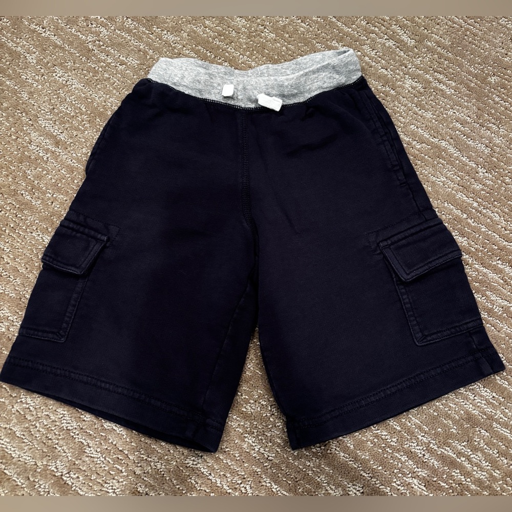 Hanna Andersson Bright Basics Skate Shorts, Navy, Size 5